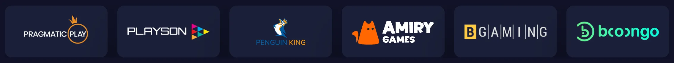 Casino software providers en spelontwikkelaars bij B7Casino
